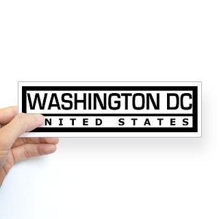 WASHINGTON DC UNITED STATES Bumper Bumper Sticker by stickeruniverse