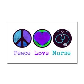 Peace Love Nurse Decal by Admin_CP15061498