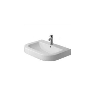 Happy D 3 Hole Pedestal Bathroom Sink