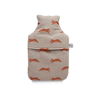 fox hot water bottle by rawxclusive