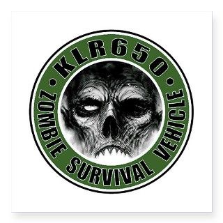 KLR zombie OD Sticker by HotrodderGarage