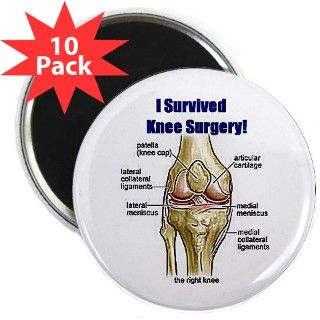 Knee Surgery Gift 10 2.25 Magnet (10 pack) by kneetees
