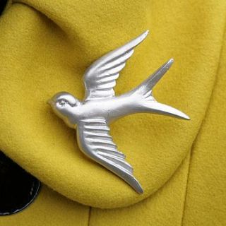 swallow brooch by cocoa dodo