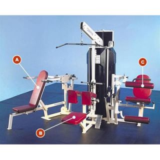 Quantum Fitness Q 400 Series Multi Station Commercial 3 Stack Home Gym