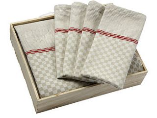 grand cafe tablecloth & napkins gift set by lytton and lily vintage home & garden