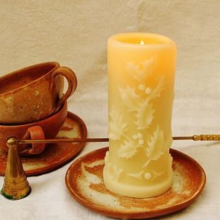 holly and ivy christmas candle by bloom beautiful