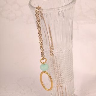 jade loop necklace by ladies who lunch