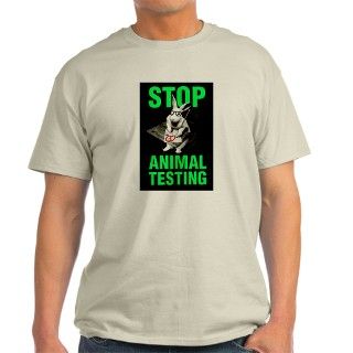 STOP ANIMAL TESTING Ash Grey T Shirt by afg_79