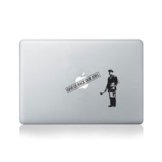 banksy give us back our jobs vinyl decal by vinyl revolution