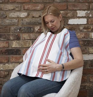 breastfeeding cover blue stripe by thrupenny bits, beautiful breastfeeding pillows.