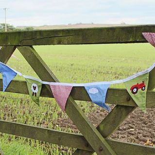 red tractor farm bunting by marquis & dawe