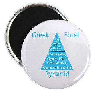 Greek Food Pyramid Magnet by htbelrenplanet