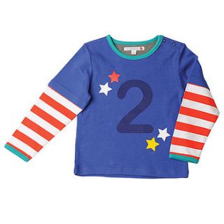 boys number two t shirt by olive&moss