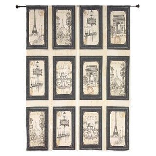 Old Fashioned European Collage Curtains by powderroomperfect
