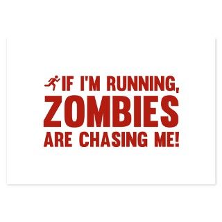 If Im Running, Zombies Are Chasing Me Invitations by FunniestSayings
