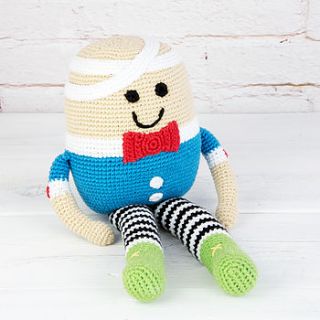 humpty dumpty crochet toy by the 3 bears one stop gift shop