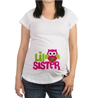 Happy Owl Little Sister Shirt by HeatherRogersDesigns