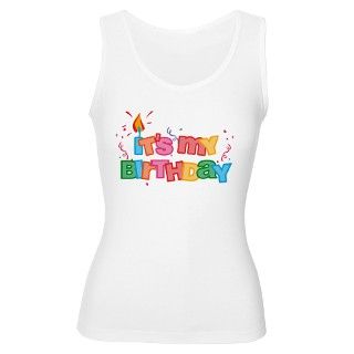 Its My Birthday Letters Womens Tank Top by pinkinkart