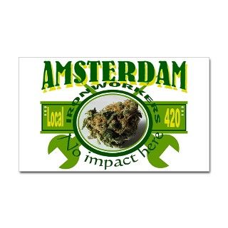 AMSTERDAM IRONWORKERS Rectangle Decal by 420IWI