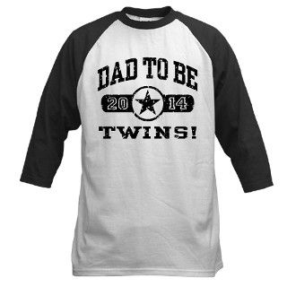 Dad To Be Twins 2014 Baseball Jersey by bethetees