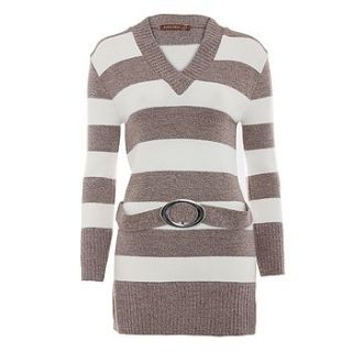 10% off striped knitted jumper was £30 by jolie moi