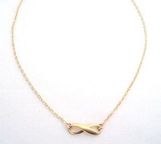 gold infinity necklace by a box for my treasure