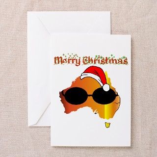 Merry Xmas Australia Greeting Cards (Pk of 10) by soulfulngifted