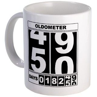 50th Birthday Oldometer Mug by livingmoments