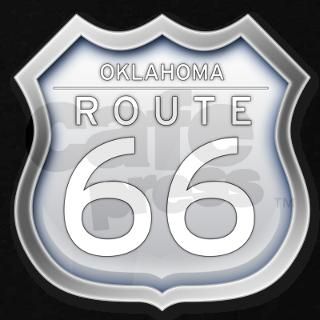 Oklahoma Route 66   Grey Maternity T Shirt by FreewayGear