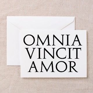 Omnia Vincit Amor Greeting Cards (Pk of 10) by alternateworlds