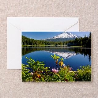 reflection of mount hood Greeting Cards (Pk of 10) by ADMIN_CP_GETTY35497297