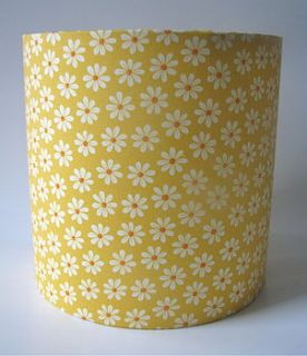 yellow daisy handmade lampshade by rosie's vintage lampshades