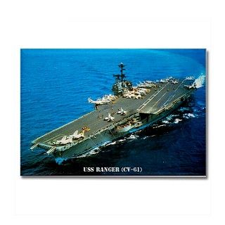 USS RANGER Rectangle Magnet by ussrangercv61