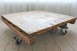 reclaimed palette industrial coffee table by inspirit