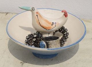 ceramic bird bowl by pots 'n' pictures