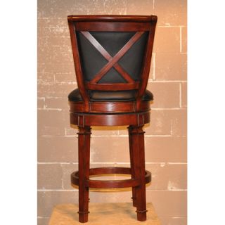 ECI Furniture Monticello 30 Swivel Bar Stool in Burnished Cherry