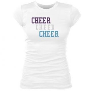 Cheer Cheer Bling Tee Junior Fit LA T Fine Jersey T Shirt Apparel Clothing