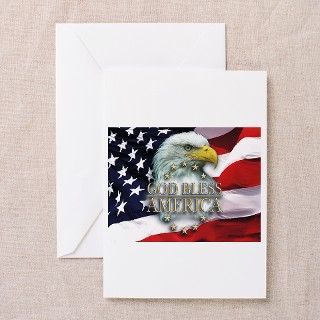 God Bless America Greeting Cards (Pk of 10) by rvthreads