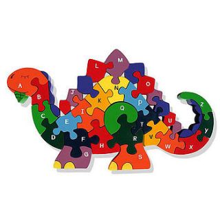 alphabet dinosaur jigsaw puzzle by edition design shop