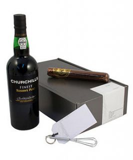 port & chocolate cigar by whisk hampers