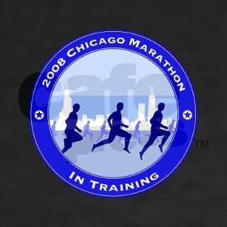 2008 Chicago Marathon   In Training Shirt by pnkdesigns