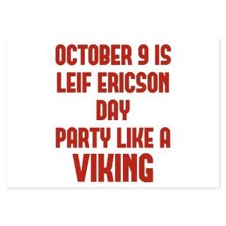 Leif Ericson Day Invitations by BrightDesign