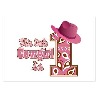 Cowgirl 1st Birthday Invitations by BimbysCollections