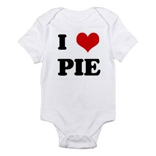 I Love PIE Infant Bodysuit by customlove