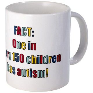 Autism Fact Statistics Mug by trendyboutique