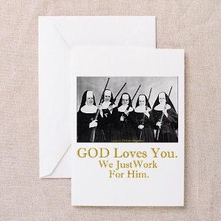 God Loves You Greeting Cards (Pk of 10) by thesystemstinks