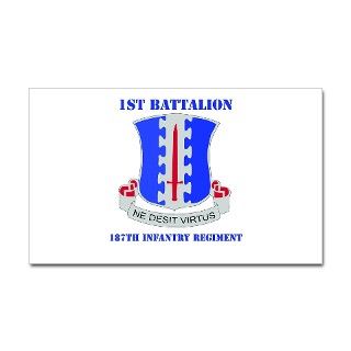 DUI   1st Bn   187th Infantry Regt with Text Stick by mtsservices2