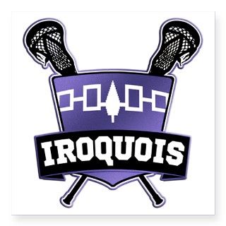 Iroquois Nation Flag Lacrosse Logo Sticker by gamefacegear