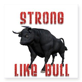 Strong like Bull Square Sticker by Admin_CP10344559