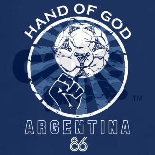 Maradona Hand of God 86 World Cup T Shirt by dazooco
